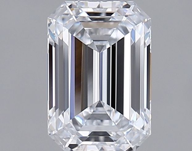 Loose Diamond - EMERALD 1.06ct D VVS2: Loose Diamond - EMERALD 1.06ct D VVS2 Source: This is a real non-mined Diamond that has been grown in a lab Shape: EMERALD Carats: 1.06 Color: D Clarity: VVS2 Certification: IGI Video:
