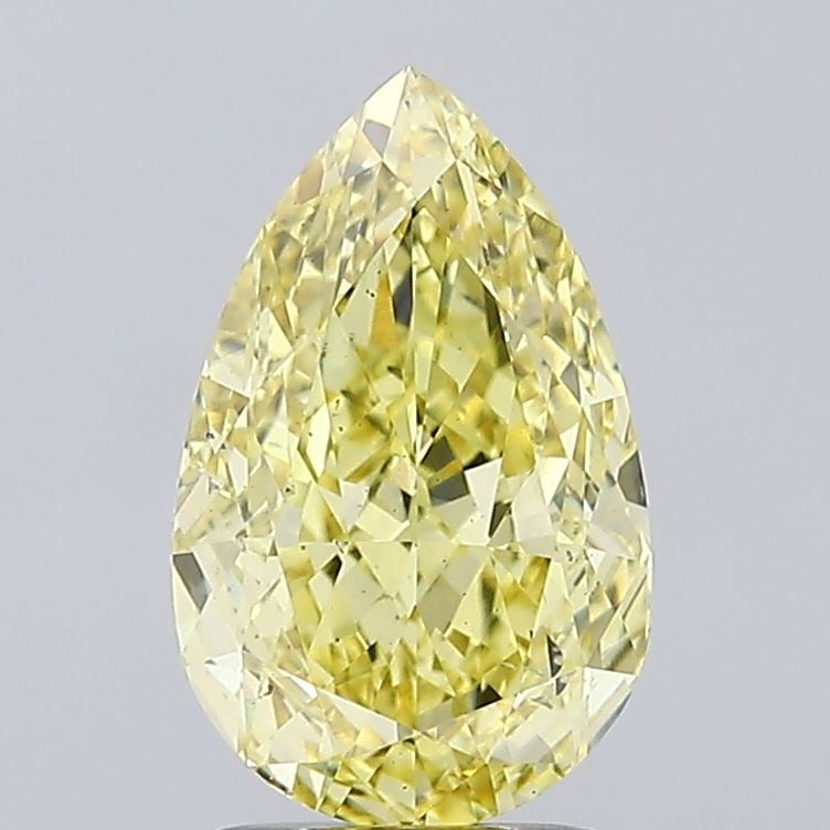 Loose Diamond - PEAR 3.05ct Fancy Intense Yellow SI1: Loose Diamond - PEAR 3.05ct Fancy Intense Yellow SI1 Source: This is a real non-mined Diamond that has been grown in a lab Shape: PEAR Carats: 3.05 Color: Fancy Intense Yellow Certification: NONE Vide