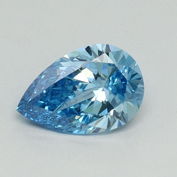 Loose Diamond - PEAR 0.53ct Fancy Vivid Blue VVS2: Loose Diamond - PEAR 0.53ct Fancy Vivid Blue VVS2 Source: This is a real non-mined Diamond that has been grown in a lab Shape: PEAR Carats: 0.53 Color: Fancy Vivid Blue Certification: IGI Video: