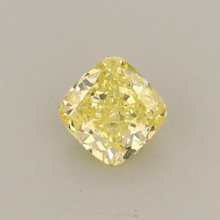 Loose Diamond - CUSHION BRILLIANT 0.34ct Fancy Intense Yellow VS2: Loose Diamond - CUSHION BRILLIANT 0.34ct Fancy Intense Yellow VS2 Source: This is a real non-mined Diamond that has been grown in a lab Shape: CUSHION BRILLIANT Carats: 0.34 Color: Fancy Intense Yello