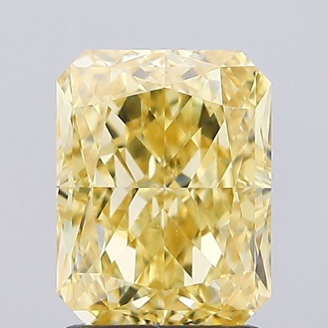 Loose Diamond - RADIANT 1.95ct Fancy Vivid Yellow VVS2: Loose Diamond - RADIANT 1.95ct Fancy Vivid Yellow VVS2 Source: This is a real non-mined Diamond that has been grown in a lab Shape: RADIANT Carats: 1.95 Color: Fancy Vivid Yellow Certification: IGI Vi