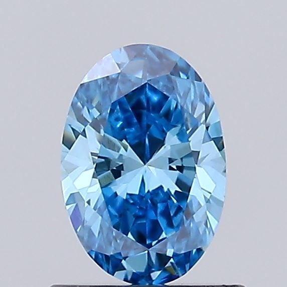 Loose Diamond - OVAL 0.62ct Fancy Vivid Blue VVS2: Loose Diamond - OVAL 0.62ct Fancy Vivid Blue VVS2 Source: This is a real non-mined Diamond that has been grown in a lab Shape: OVAL Carats: 0.62 Color: Fancy Vivid Blue Certification: IGI Video: