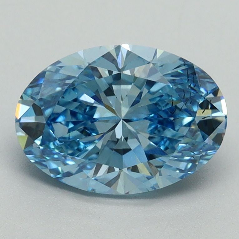 Loose Diamond - OVAL 1.62ct Fancy Vivid Blue SI1: Loose Diamond - OVAL 1.62ct Fancy Vivid Blue SI1 Source: This is a real non-mined Diamond that has been grown in a lab Shape: OVAL Carats: 1.62 Color: Fancy Vivid Blue Certification: IGI Video: