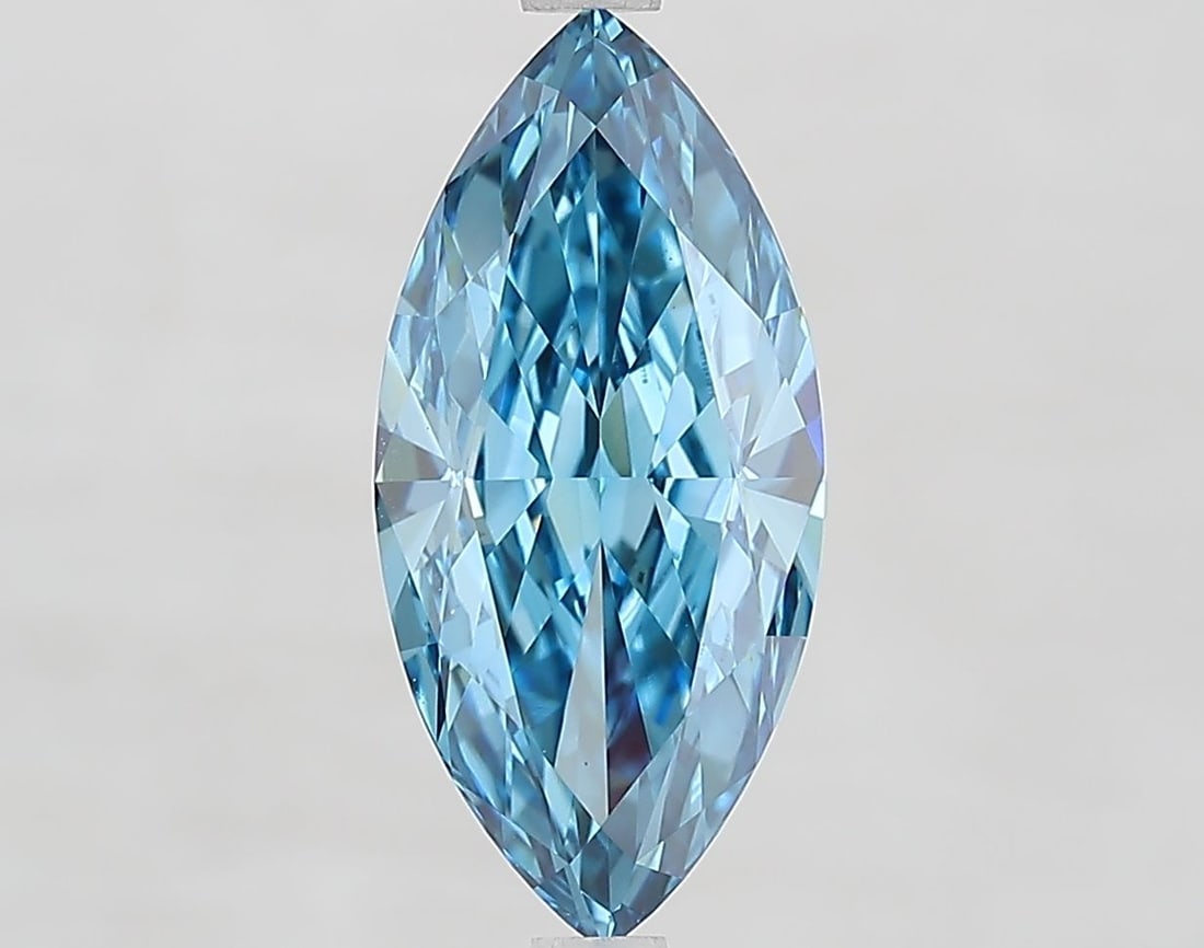 Loose Diamond - MARQUISE 3.06ct Fancy Vivid Blue VS1: Loose Diamond - MARQUISE 3.06ct Fancy Vivid Blue VS1 Source: This is a real non-mined Diamond that has been grown in a lab Shape: MARQUISE Carats: 3.06 Color: Fancy Vivid Blue Certification: IGI
