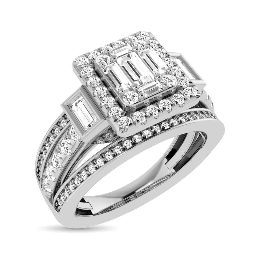 Diamond 1 Ct.Tw. Engagement Ring in 14K White Gold: Diamond 1 Ct.Tw. Engagement Ring in 14K White Gold 14k White Gold Stone Color: G-h Stone Clarity: I1 Each ring is presented in standard size 6.5. Complimentary resizing is available between sizes 510 
