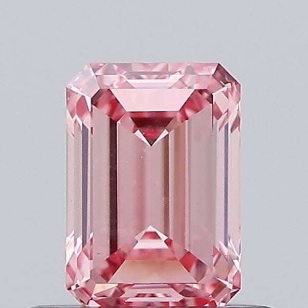 Loose Diamond - EMERALD 0.46ct Fancy Intense Pink VVS2: Loose Diamond - EMERALD 0.46ct Fancy Intense Pink VVS2 Source: This is a real non-mined Diamond that has been grown in a lab Shape: EMERALD Carats: 0.46 Color: Fancy Intense Pink Certification: NONE
