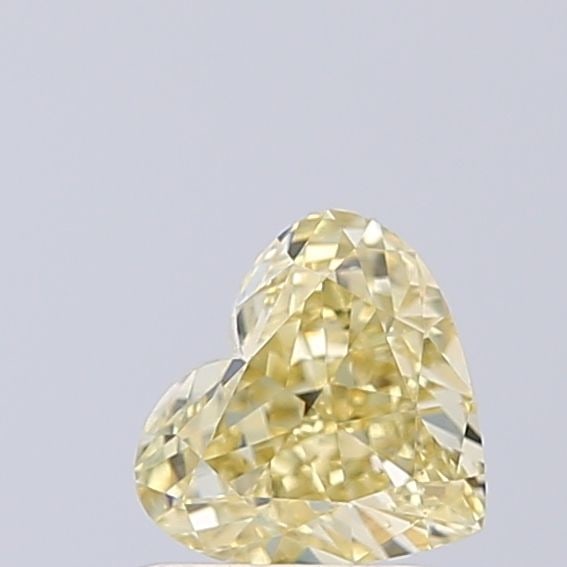Loose Diamond - HEART 1.04ct Fancy Light Yellow VS1: Loose Diamond - HEART 1.04ct Fancy Light Yellow VS1 Source: This is a real non-mined Diamond that has been grown in a lab Shape: HEART Carats: 1.04 Color: Fancy Light Yellow Certification: IGI Video:
