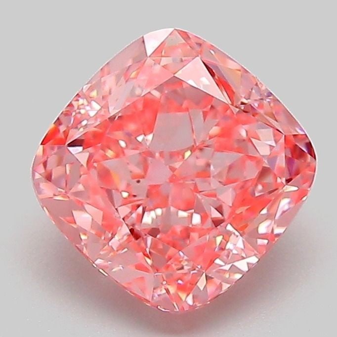 Loose Diamond - CUSHION MODIFIED 2.05ct Fancy Vivid Pink VVS2: Loose Diamond - CUSHION MODIFIED 2.05ct Fancy Vivid Pink VVS2 Source: This is a real non-mined Diamond that has been grown in a lab Shape: CUSHION MODIFIED Carats: 2.05 Color: Fancy Vivid Pink Certifi