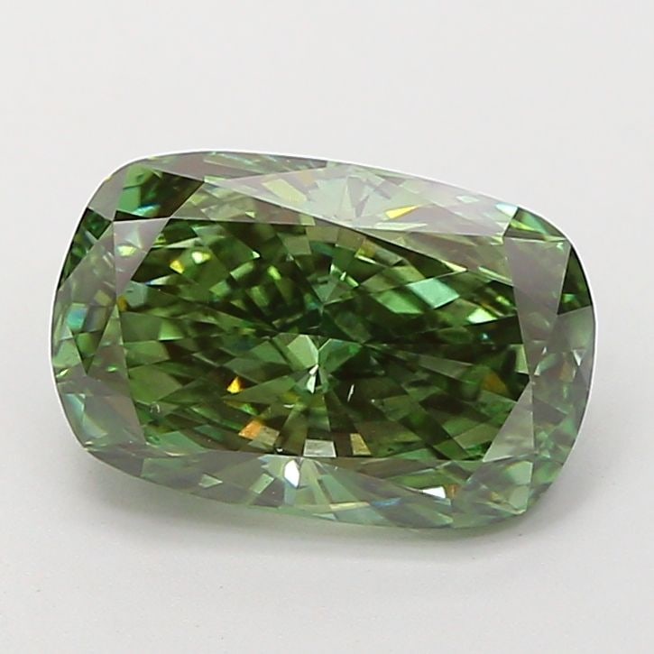Loose Diamond - CUSHION MODIFIED 3.5ct Fancy Vivid Green VS2: Loose Diamond - CUSHION MODIFIED 3.5ct Fancy Vivid Green VS2 Source: This is a real non-mined Diamond that has been grown in a lab Shape: CUSHION MODIFIED Carats: 3.5 Color: Fancy Vivid Green Certific