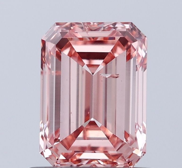 Loose Diamond - EMERALD 1.0ct Fancy Intense Pink SI2: Loose Diamond - EMERALD 1.0ct Fancy Intense Pink SI2 Source: This is a real non-mined Diamond that has been grown in a lab Shape: EMERALD Carats: 1.0 Color: Fancy Intense Pink Certification: IGI Video