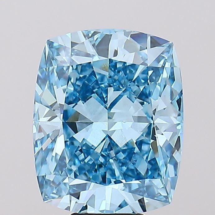 Loose Diamond - CUSHION MODIFIED 10.08ct Fancy Vivid Blue VVS2: Loose Diamond - CUSHION MODIFIED 10.08ct Fancy Vivid Blue VVS2 Source: This is a real non-mined Diamond that has been grown in a lab Shape: CUSHION MODIFIED Carats: 10.08 Color: Fancy Vivid Blue Certi