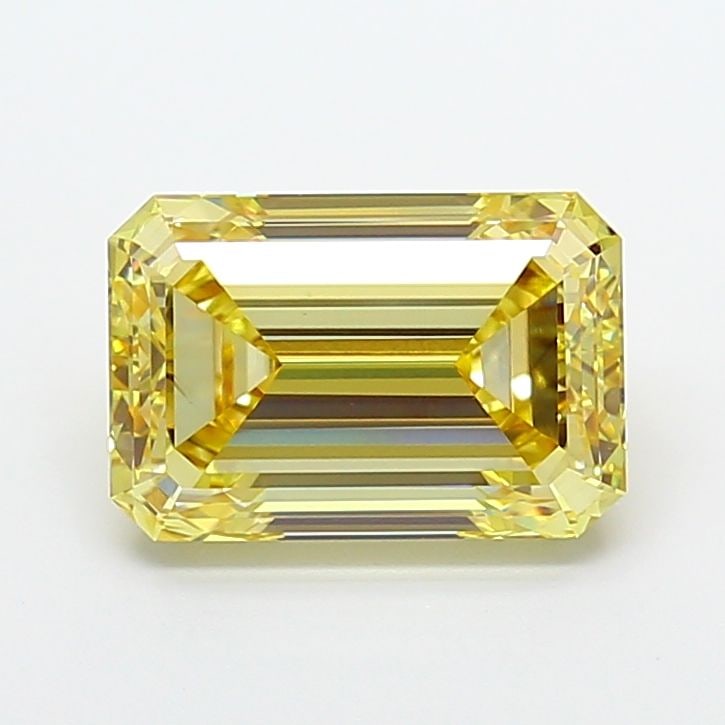 Loose Diamond - EMERALD 5.01ct Fancy Yellow VS1: Loose Diamond - EMERALD 5.01ct Fancy Yellow VS1 Source: This is a real non-mined Diamond that has been grown in a lab Shape: EMERALD Carats: 5.01 Color: Fancy Yellow Certification: IGI Video:
