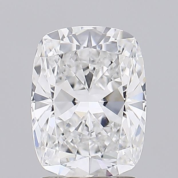 Loose Diamond - CUSHION BRILLIANT 2.35ct E VVS2: Loose Diamond - CUSHION BRILLIANT 2.35ct E VVS2 Source: This is a real non-mined Diamond that has been grown in a lab Shape: CUSHION BRILLIANT Carats: 2.35 Color: E Clarity: VVS2 Certification: GCAL V