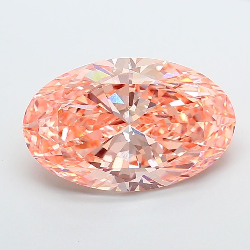Loose Diamond - OVAL 11.01ct Fancy Vivid Pink VS1: Loose Diamond - OVAL 11.01ct Fancy Vivid Pink VS1 Source: This is a real non-mined Diamond that has been grown in a lab Shape: OVAL Carats: 11.01 Color: Fancy Vivid Pink Certification: IGI Video: