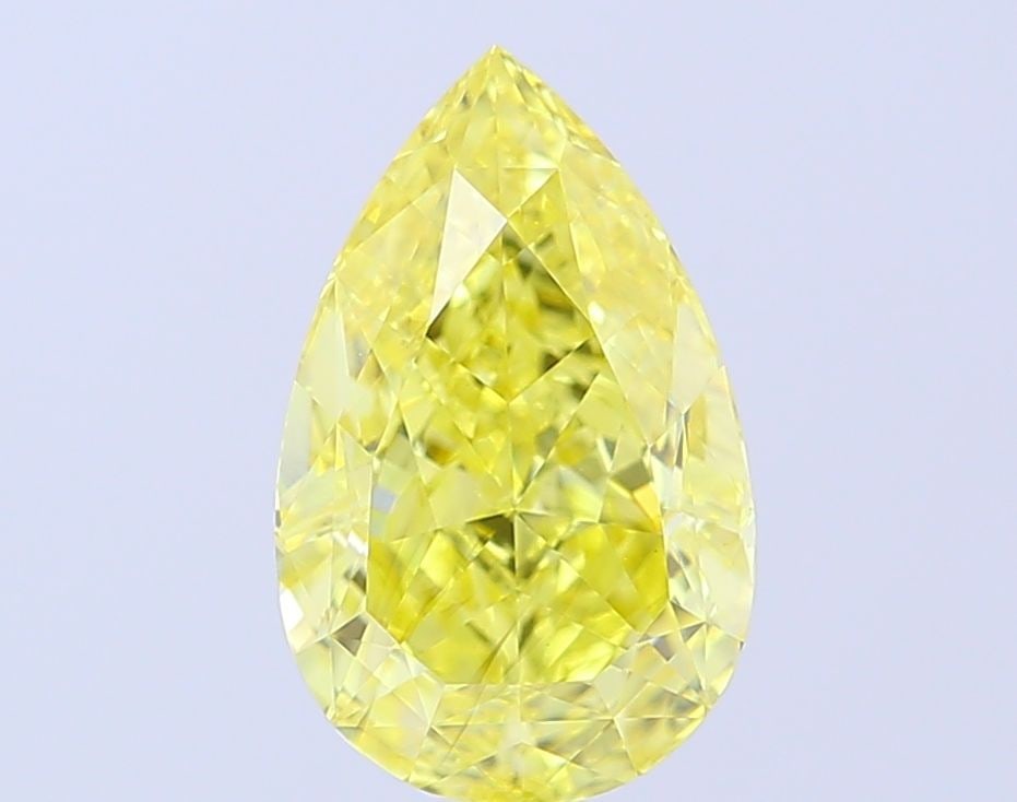Loose Diamond - PEAR 3.15ct Fancy Vivid Yellow VS2: Loose Diamond - PEAR 3.15ct Fancy Vivid Yellow VS2 Source: This is a real non-mined Diamond that has been grown in a lab Shape: PEAR Carats: 3.15 Color: Fancy Vivid Yellow Certification: IGI Video: