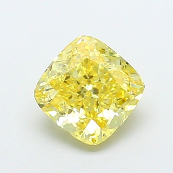 Loose Diamond - CUSHION MODIFIED 1.27ct Fancy Yellow VVS2: Loose Diamond - CUSHION MODIFIED 1.27ct Fancy Yellow VVS2 Source: This is a real non-mined Diamond that has been grown in a lab Shape: CUSHION MODIFIED Carats: 1.27 Color: Fancy Yellow Certification: 