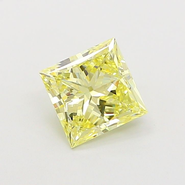 Loose Diamond - PRINCESS 1.01ct Fancy Yellow VS2: Loose Diamond - PRINCESS 1.01ct Fancy Yellow VS2 Source: This is a real non-mined Diamond that has been grown in a lab Shape: PRINCESS Carats: 1.01 Color: Fancy Yellow Certification: IGI The Diamond D