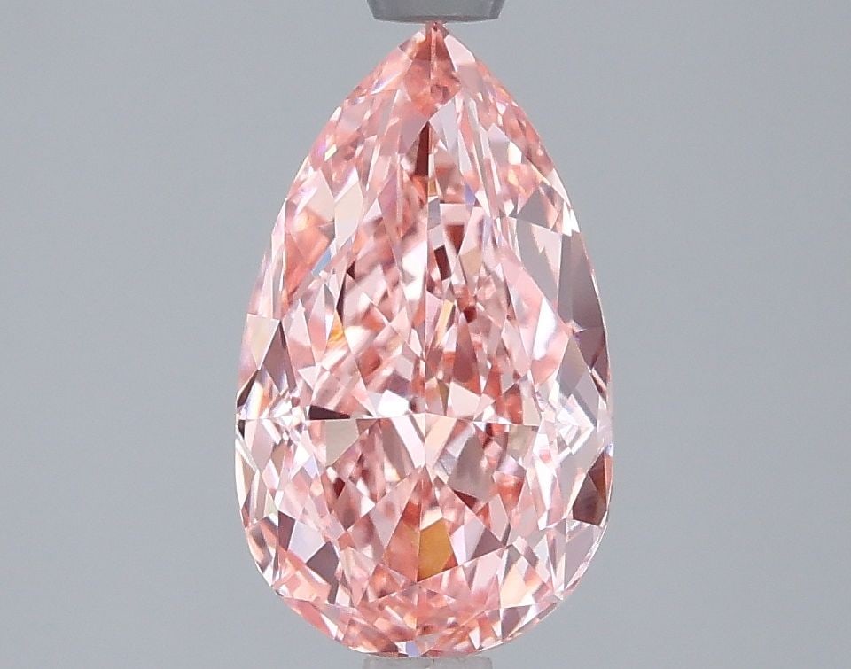 Loose Diamond - PEAR 2.09ct Fancy Vivid Pink VVS2: Loose Diamond - PEAR 2.09ct Fancy Vivid Pink VVS2 Source: This is a real non-mined Diamond that has been grown in a lab Shape: PEAR Carats: 2.09 Color: Fancy Vivid Pink Certification: IGI Video: