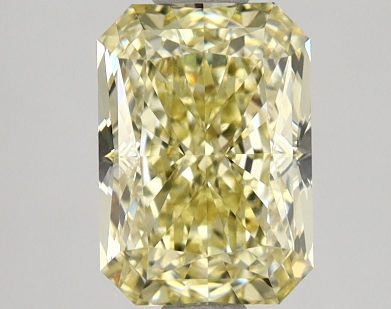 Loose Diamond - RADIANT 1.64ct Fancy Yellow VVS2: Loose Diamond - RADIANT 1.64ct Fancy Yellow VVS2 Source: This is a real non-mined Diamond that has been grown in a lab Shape: RADIANT Carats: 1.64 Color: Fancy Yellow Certification: IGI Video: