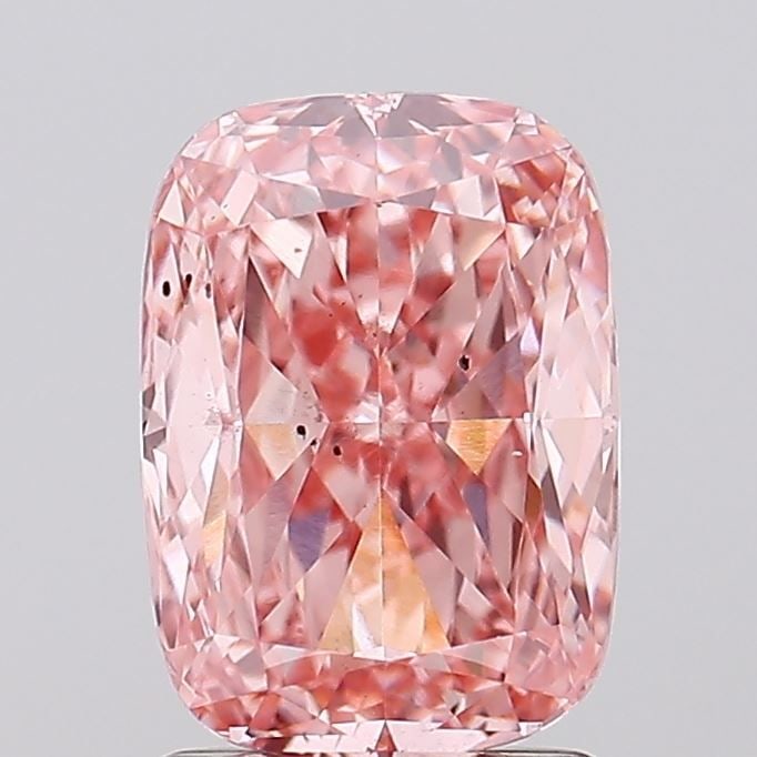 Loose Diamond - CUSHION MODIFIED 2.02ct Fancy Vivid Pink SI1: Loose Diamond - CUSHION MODIFIED 2.02ct Fancy Vivid Pink SI1 Source: This is a real non-mined Diamond that has been grown in a lab Shape: CUSHION MODIFIED Carats: 2.02 Color: Fancy Vivid Pink Certific
