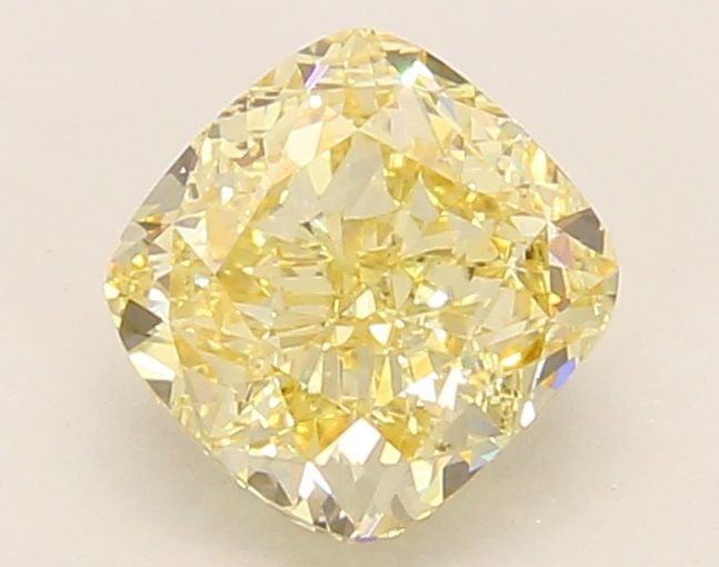 Loose Diamond - CUSHION MODIFIED 1.52ct Fancy Intense Yellow VS1: Loose Diamond - CUSHION MODIFIED 1.52ct Fancy Intense Yellow VS1 Source: This is a real non-mined Diamond that has been grown in a lab Shape: CUSHION MODIFIED Carats: 1.52 Color: Fancy Intense Yellow 