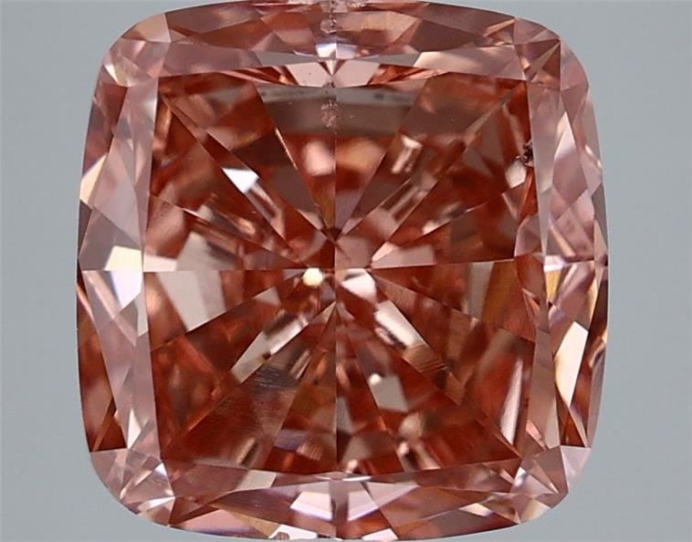 Loose Diamond - CUSHION BRILLIANT 5.02ct Fancy Vivid Pink SI1: Loose Diamond - CUSHION BRILLIANT 5.02ct Fancy Vivid Pink SI1 Source: This is a real non-mined Diamond that has been grown in a lab Shape: CUSHION BRILLIANT Carats: 5.02 Color: Fancy Vivid Pink Certif
