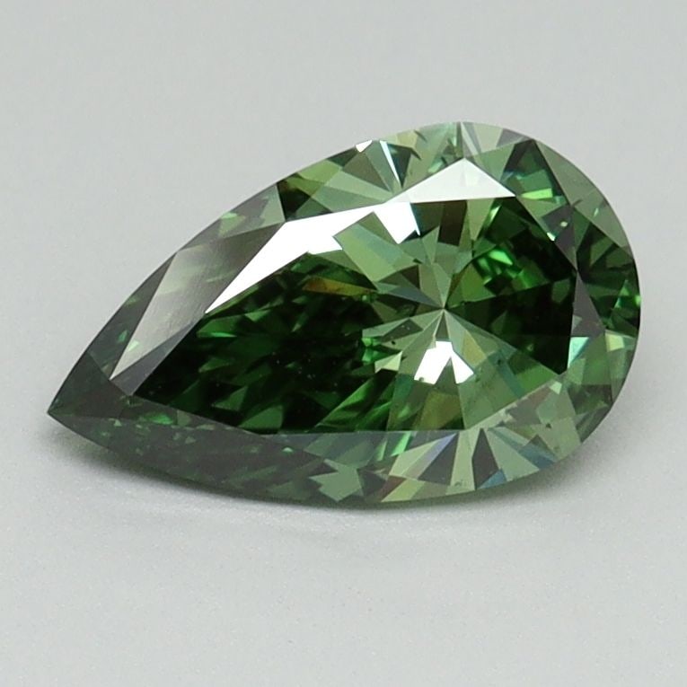 Loose Diamond - PEAR 0.96ct Fancy Vivid Green VS2: Loose Diamond - PEAR 0.96ct Fancy Vivid Green VS2 Source: This is a real non-mined Diamond that has been grown in a lab Shape: PEAR Carats: 0.96 Color: Fancy Vivid Green Certification: IGI Video: