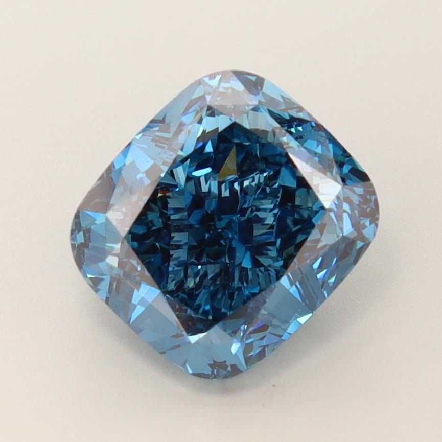 Loose Diamond - CUSHION MODIFIED 4.02ct Fancy Vivid Blue VS1: Loose Diamond - CUSHION MODIFIED 4.02ct Fancy Vivid Blue VS1 Source: This is a real non-mined Diamond that has been grown in a lab Shape: CUSHION MODIFIED Carats: 4.02 Color: Fancy Vivid Blue Certific