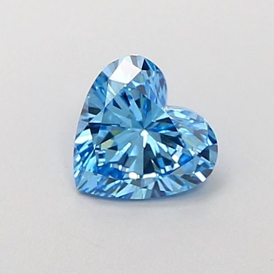 Loose Diamond - HEART 0.59ct Fancy Vivid Blue VS1: Loose Diamond - HEART 0.59ct Fancy Vivid Blue VS1 Source: This is a real non-mined Diamond that has been grown in a lab Shape: HEART Carats: 0.59 Color: Fancy Vivid Blue Certification: IGI Video: