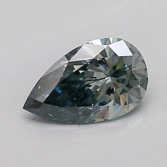 Loose Diamond - PEAR 0.28ct Fancy Deep Blueish Green VS2: Loose Diamond - PEAR 0.28ct Fancy Deep Blueish Green VS2 Source: This is a real non-mined Diamond that has been grown in a lab Shape: PEAR Carats: 0.28 Color: Fancy Deep Blueish Green Certification: I