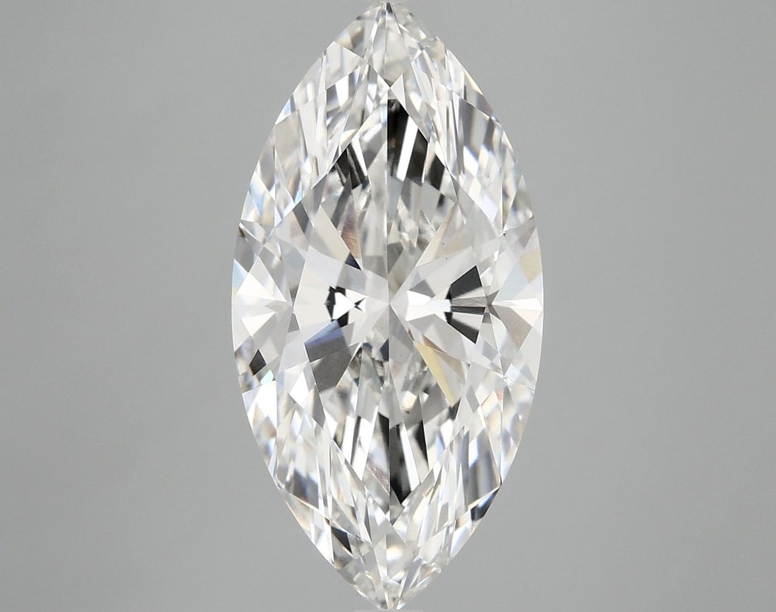 Loose Diamond - MARQUISE 5.03ct F VVS2: Loose Diamond - MARQUISE 5.03ct F VVS2 Source: This is a real non-mined Diamond that has been grown in a lab Shape: MARQUISE Carats: 5.03 Color: F Clarity: VVS2 Certification: IGI Video:
