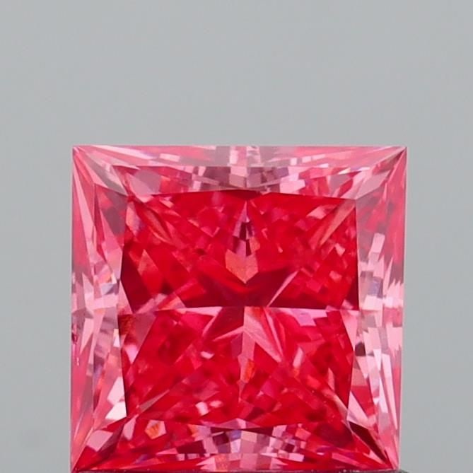 Loose Diamond - PRINCESS 1.06ct Fancy Vivid Pink VS1: Loose Diamond - PRINCESS 1.06ct Fancy Vivid Pink VS1 Source: This is a real non-mined Diamond that has been grown in a lab Shape: PRINCESS Carats: 1.06 Color: Fancy Vivid Pink Certification: IGI