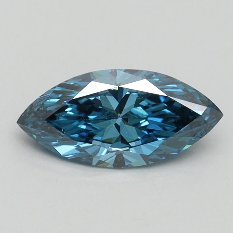 Loose Diamond - MARQUISE 0.7ct Fancy Vivid Blue VS2: Loose Diamond - MARQUISE 0.7ct Fancy Vivid Blue VS2 Source: This is a real non-mined Diamond that has been grown in a lab Shape: MARQUISE Carats: 0.7 Color: Fancy Vivid Blue Certification: IGI Video: