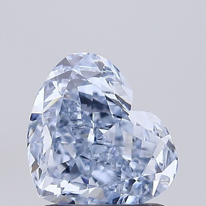 Loose Diamond - HEART 1.01ct Fancy Blue VS1: Loose Diamond - HEART 1.01ct Fancy Blue VS1 Source: This is a real non-mined Diamond that has been grown in a lab Shape: HEART Carats: 1.01 Color: Fancy Blue Certification: IGI Video: