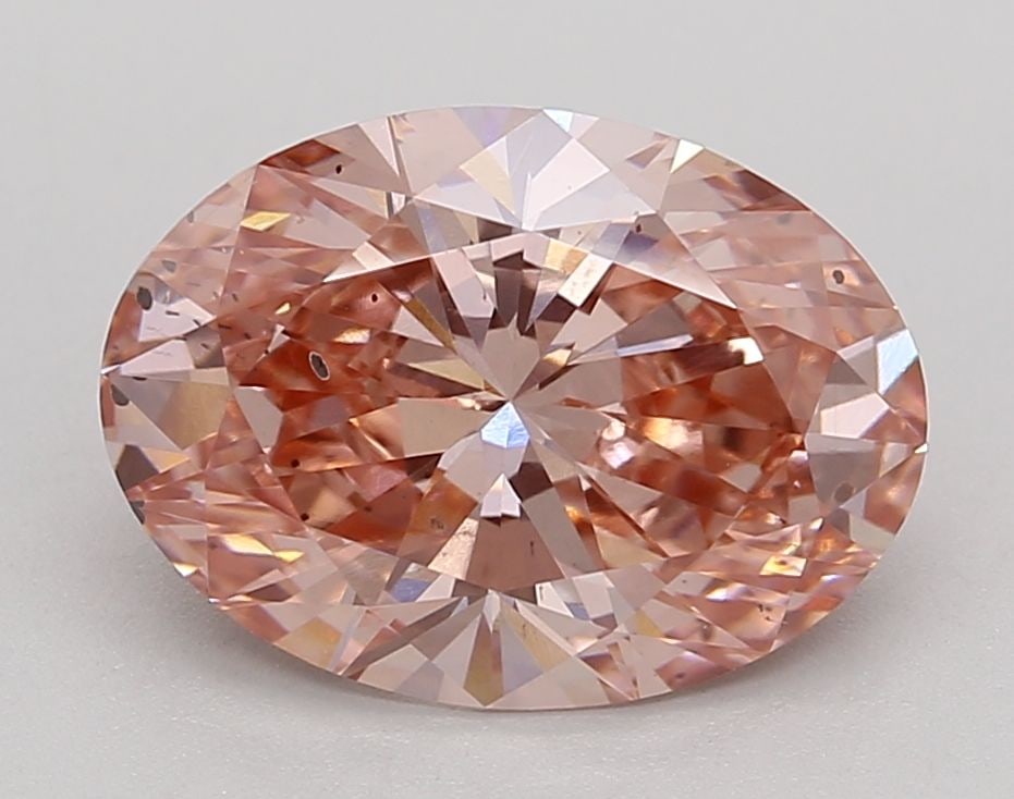 Loose Diamond - OVAL 3.09ct Fancy Pink SI1: Loose Diamond - OVAL 3.09ct Fancy Pink SI1 Source: This is a real non-mined Diamond that has been grown in a lab Shape: OVAL Carats: 3.09 Color: Fancy Pink Certification: IGI Video: