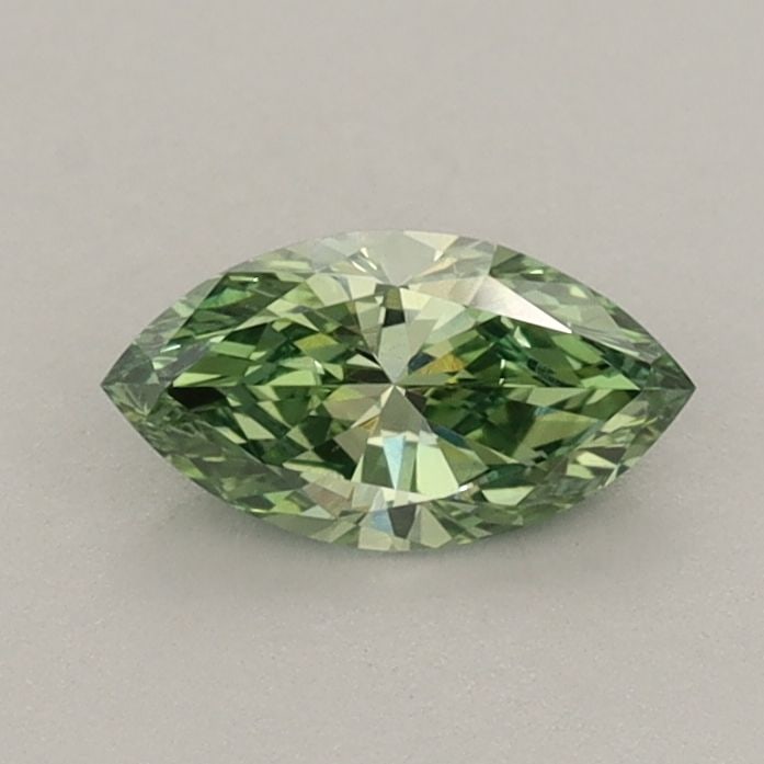 Loose Diamond - MARQUISE 0.46ct Fancy Vivid Green VVS2: Loose Diamond - MARQUISE 0.46ct Fancy Vivid Green VVS2 Source: This is a real non-mined Diamond that has been grown in a lab Shape: MARQUISE Carats: 0.46 Color: Fancy Vivid Green Certification: IGI Vi