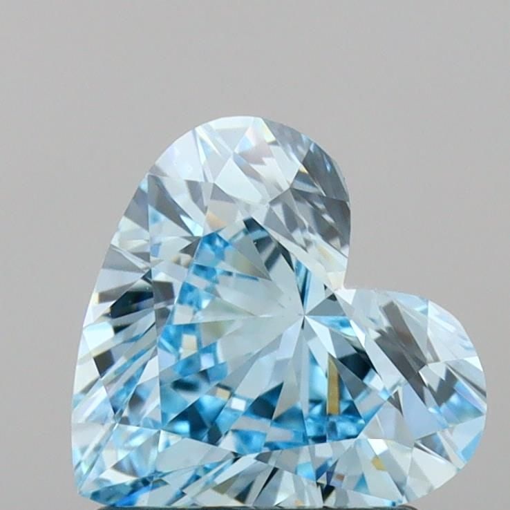 Loose Diamond - HEART 1.03ct Fancy Intense Blue VVS2: Loose Diamond - HEART 1.03ct Fancy Intense Blue VVS2 Source: This is a real non-mined Diamond that has been grown in a lab Shape: HEART Carats: 1.03 Color: Fancy Intense Blue Certification: IGI Video: