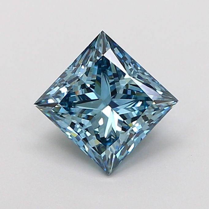 Loose Diamond - PRINCESS 1.52ct Fancy Vivid Blue VS1: Loose Diamond - PRINCESS 1.52ct Fancy Vivid Blue VS1 Source: This is a real non-mined Diamond that has been grown in a lab Shape: PRINCESS Carats: 1.52 Color: Fancy Vivid Blue Certification: IGI