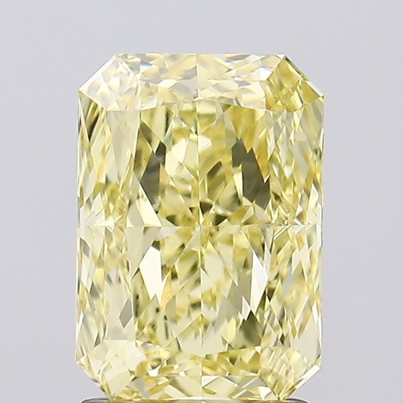 Loose Diamond - RADIANT 1.81ct Fancy Intense Yellow VVS2: Loose Diamond - RADIANT 1.81ct Fancy Intense Yellow VVS2 Source: This is a real non-mined Diamond that has been grown in a lab Shape: RADIANT Carats: 1.81 Color: Fancy Intense Yellow Certification: IG