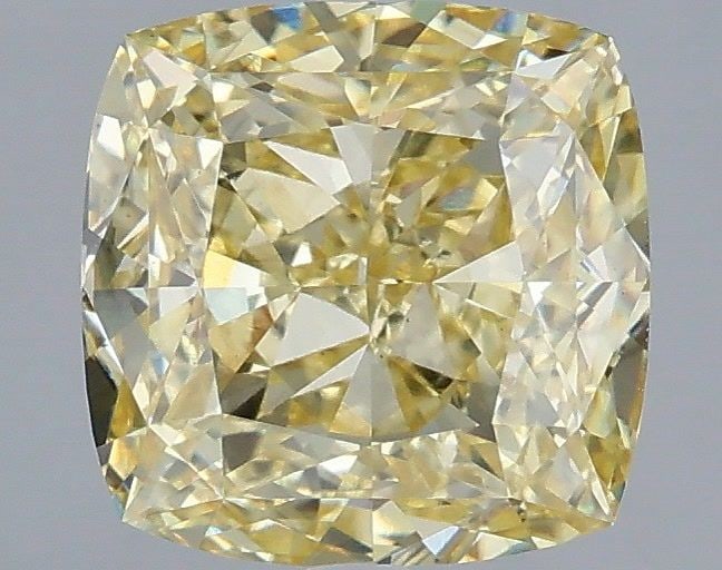 Loose Diamond - CUSHION MODIFIED 2.57ct Fancy Intense Yellow VS2: Loose Diamond - CUSHION MODIFIED 2.57ct Fancy Intense Yellow VS2 Source: This is a real non-mined Diamond that has been grown in a lab Shape: CUSHION MODIFIED Carats: 2.57 Color: Fancy Intense Yellow