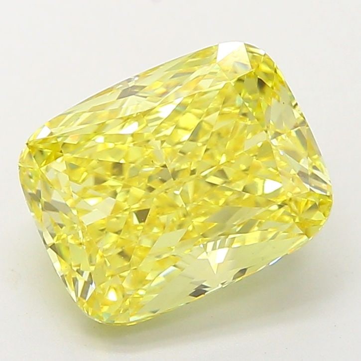 Loose Diamond - CUSHION MODIFIED 5.03ct Fancy Vivid Yellow VS1: Loose Diamond - CUSHION MODIFIED 5.03ct Fancy Vivid Yellow VS1 Source: This is a real non-mined Diamond that has been grown in a lab Shape: CUSHION MODIFIED Carats: 5.03 Color: Fancy Vivid Yellow Cert
