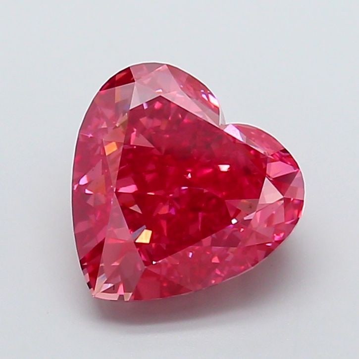 Loose Diamond - HEART 6.02ct Fancy Vivid Pink VS1: Loose Diamond - HEART 6.02ct Fancy Vivid Pink VS1 Source: This is a real non-mined Diamond that has been grown in a lab Shape: HEART Carats: 6.02 Color: Fancy Vivid Pink Certification: IGI Video: