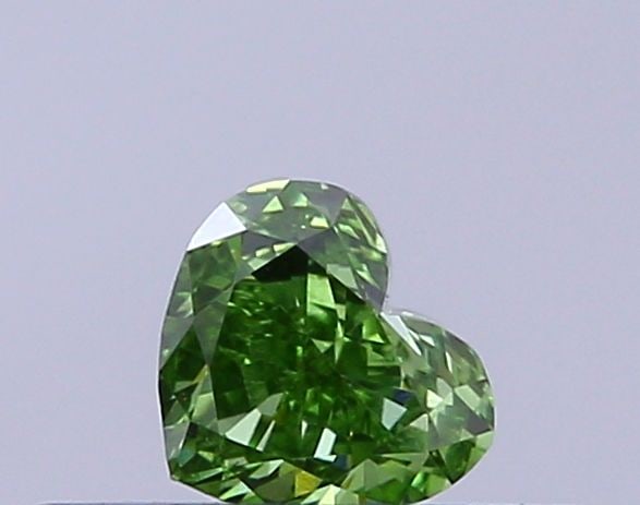 Loose Diamond - HEART 0.23ct Fancy Vivid Green VS1: Loose Diamond - HEART 0.23ct Fancy Vivid Green VS1 Source: This is a real non-mined Diamond that has been grown in a lab Shape: HEART Carats: 0.23 Color: Fancy Vivid Green Certification: IGI Video: