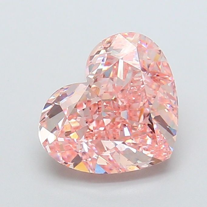 Loose Diamond - HEART 4.59ct Fancy Intense Pink VS1: Loose Diamond - HEART 4.59ct Fancy Intense Pink VS1 Source: This is a real non-mined Diamond that has been grown in a lab Shape: HEART Carats: 4.59 Color: Fancy Intense Pink Certification: IGI Video: