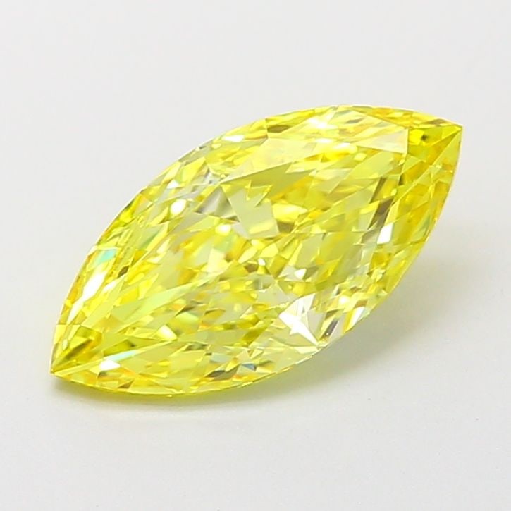 Loose Diamond - MARQUISE 1.47ct Fancy Vivid Yellow VVS1: Loose Diamond - MARQUISE 1.47ct Fancy Vivid Yellow VVS1 Source: This is a real non-mined Diamond that has been grown in a lab Shape: MARQUISE Carats: 1.47 Color: Fancy Vivid Yellow Certification: IGI 