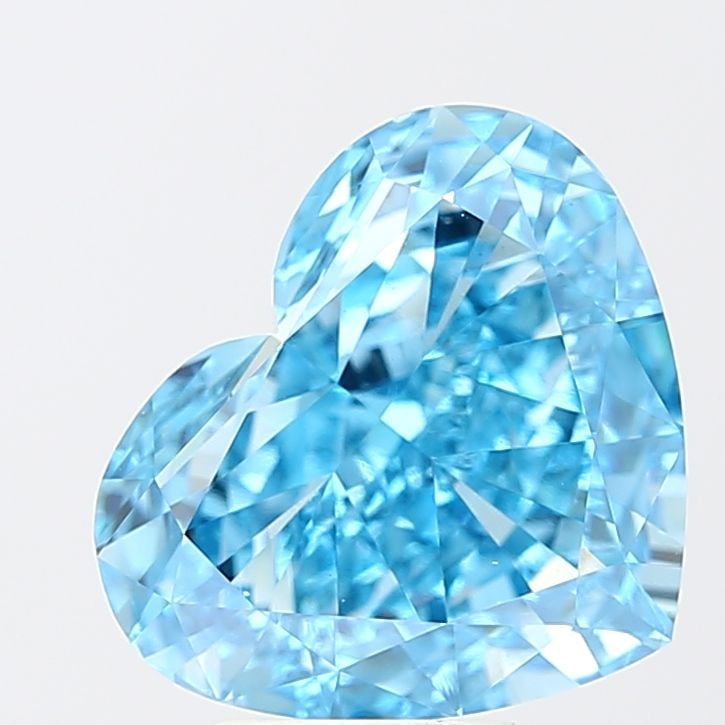 Loose Diamond - HEART 5.07ct Fancy Vivid Blue VS1: Loose Diamond - HEART 5.07ct Fancy Vivid Blue VS1 Source: This is a real non-mined Diamond that has been grown in a lab Shape: HEART Carats: 5.07 Color: Fancy Vivid Blue Certification: IGI The Diamond