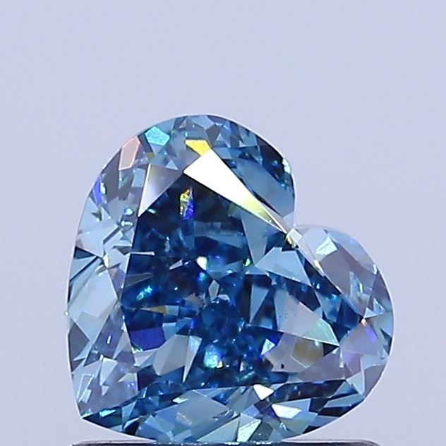 Loose Diamond - HEART 1.01ct Fancy Vivid Blue VS1: Loose Diamond - HEART 1.01ct Fancy Vivid Blue VS1 Source: This is a real non-mined Diamond that has been grown in a lab Shape: HEART Carats: 1.01 Color: Fancy Vivid Blue Certification: NONE Video: