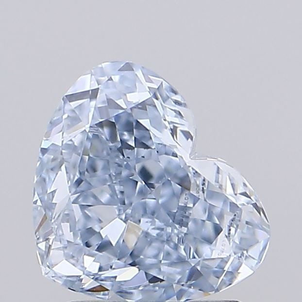 Loose Diamond - HEART 1.08ct Fancy Blue VVS2: Loose Diamond - HEART 1.08ct Fancy Blue VVS2 Source: This is a real non-mined Diamond that has been grown in a lab Shape: HEART Carats: 1.08 Color: Fancy Blue Certification: IGI Video: