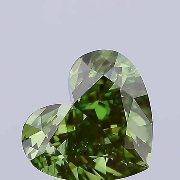 Loose Diamond - HEART 0.94ct Fancy Vivid Green VS1: Loose Diamond - HEART 0.94ct Fancy Vivid Green VS1 Source: This is a real non-mined Diamond that has been grown in a lab Shape: HEART Carats: 0.94 Color: Fancy Vivid Green Certification: IGI Video: