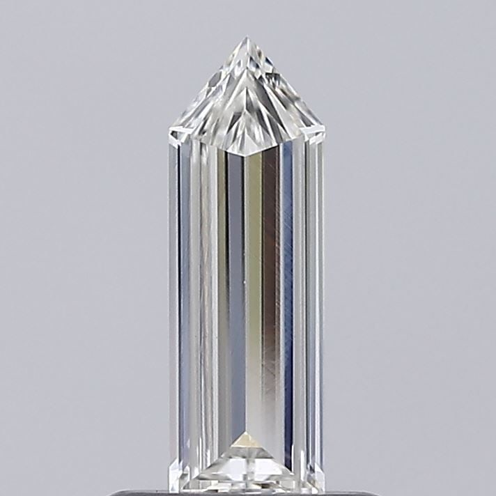 Loose Diamond - BULLET 0.26ct F VS1: Loose Diamond - BULLET 0.26ct F VS1 Source: This is a real non-mined Diamond that has been grown in a lab Shape: BULLET Carats: 0.26 Color: F Clarity: VS1 Certification: NONE Video: Video Link The